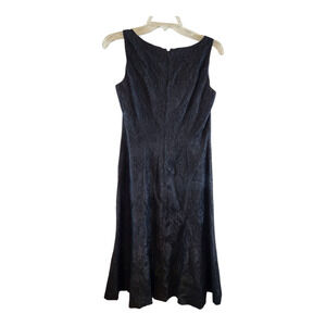 Adrianna sz 6P dress black lace sleeveless lined cocktail party office formal